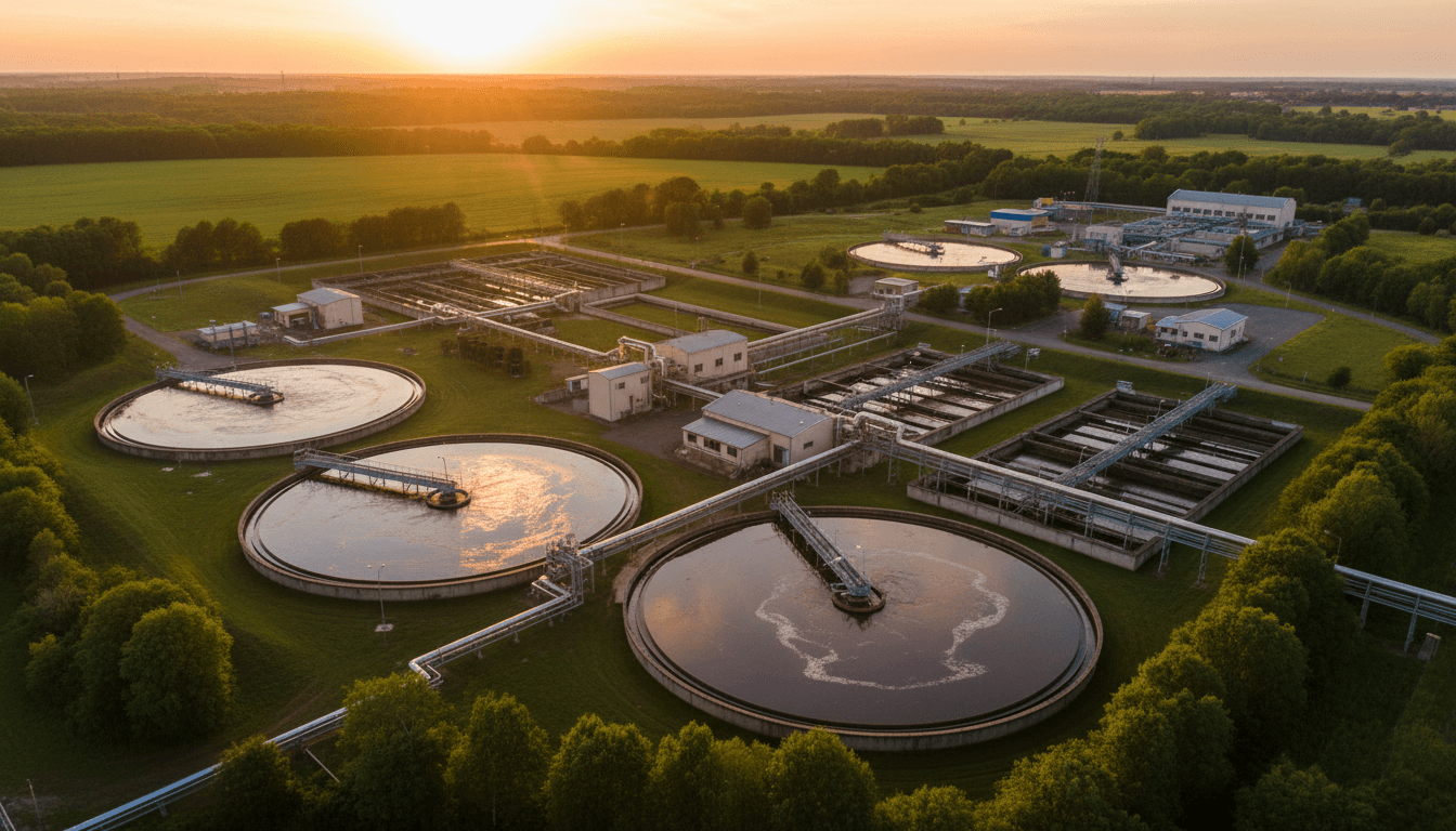 Render 3D Estação de Tratamento Wasser